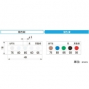 アセイ工業 5F75 熱色傳感器5溫顯示類型