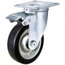 HAMMER CASTER 錘牌 腳輪 420 FASWRB 100-鏈球方向限制寬幅橡膠B車