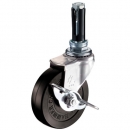 HAMMER CASTER 錘牌 腳輪451EUR65-鏈輪管子插入SP付橡膠車