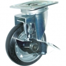 HAMMER CASTER 錘牌 鏈球腳輪 413 S-RB150-BAR01-鏈球S系列自在SP付橡膠B車150mm