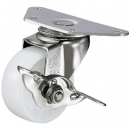 HAMMER CASTER 錘牌 腳輪251S0E-N50-鏈球全不銹鋼角E型自由SP付尼龍車(chē)50mm