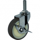 HAMMER CASTER 錘牌 鏈球腳輪 315 EA-UR75-BAR01-鏈球EA系列全不銹鋼自在SP付聚氨酯車75mm