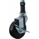 HAMMER CASTER 錘牌 腳輪 44153ENR75-鏈輪管插入SP付橡膠車