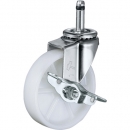 HAMMER CASTER 錘牌 腳輪4415KN85-鏈球插入凸臺SP付尼龍車