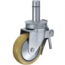 HAMMER CASTER 錘牌 鏈輪 A型螺絲式自由橡膠車32mm UNF3-8XL14