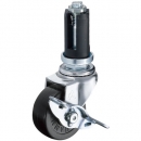 HAMMER CASTER 錘牌 腳輪44153EUR50-鏈輪管子插入SP付橡膠車