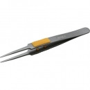 ANEX 安力士 226-帶鏈條把手的不銹鋼鑷子前端圓型120mm氟加工