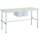 日本中山TRUSCO__RAEM-1500F2W__RAEM型高度調(diào)節(jié)工作臺(tái)1500X750 2段帶抽屜的白色顏色