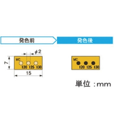 アセイ工業 3MC120 半導體示溫標簽3溫顯示類型