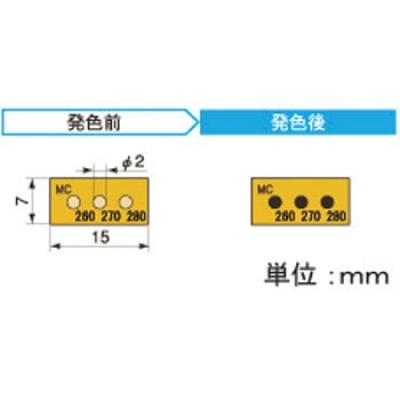 アセイ工業(yè) 3MC260 半導(dǎo)體示溫標簽3溫顯示類型
