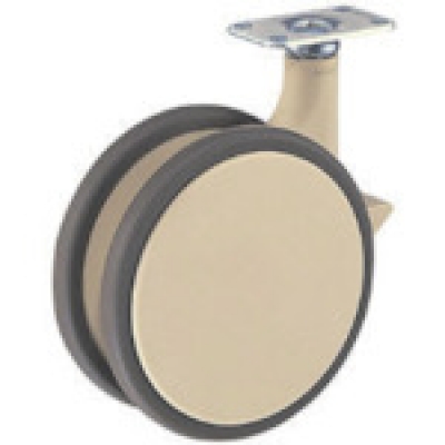 HAMMER CASTER 錘牌 鏈球腳輪 700 PFA2100-鏈球平付樹脂制SP雙輪U車棕色