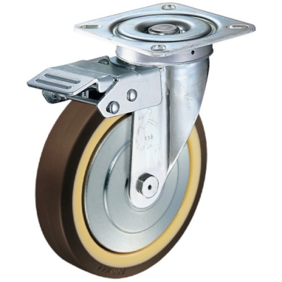 HAMMER CASTER 錘牌 鏈球腳輪 400 FASUB200-鏈球方向限制聚氨酯B車(chē)