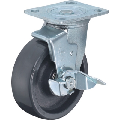 HAMMER CASTER 錘牌 腳輪519 BPS-HBN150-BAR01-鏈球500型自由SP付特殊樹脂車150mm