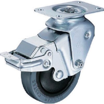 HAMMER CASTER 錘牌  935 BBE-FR100-32-BAR01-鏈球墊腳輪自由SP付橡膠車線徑3.2mm