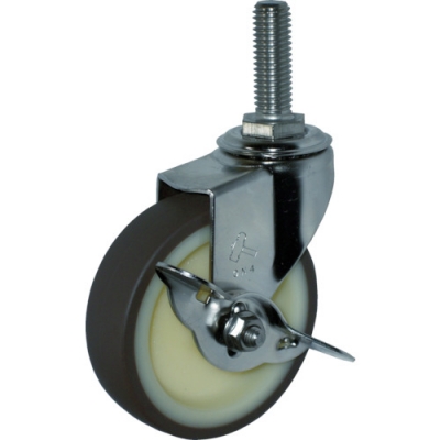 HAMMER CASTER 錘牌 鏈球腳輪 315 EA-UR75-BAR01-鏈球EA系列全不銹鋼自在SP付聚氨酯車75mm