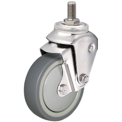 HAMMER CASTER 錘牌 不銹鋼坐墊E扭入UNF1-2導(dǎo)電聚氨酯100mm