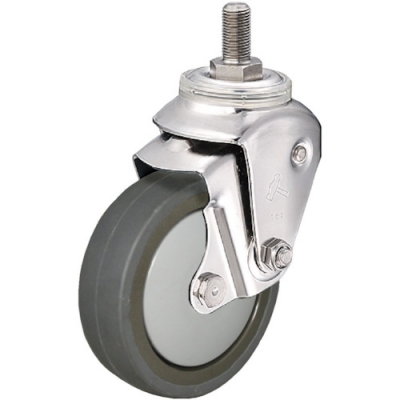 HAMMER CASTER 錘牌 腳輪940 BEA-BLB125-S1D20-鏈球不銹鋼靠墊E螺旋UNF1-2導電聚氨酯125mm
